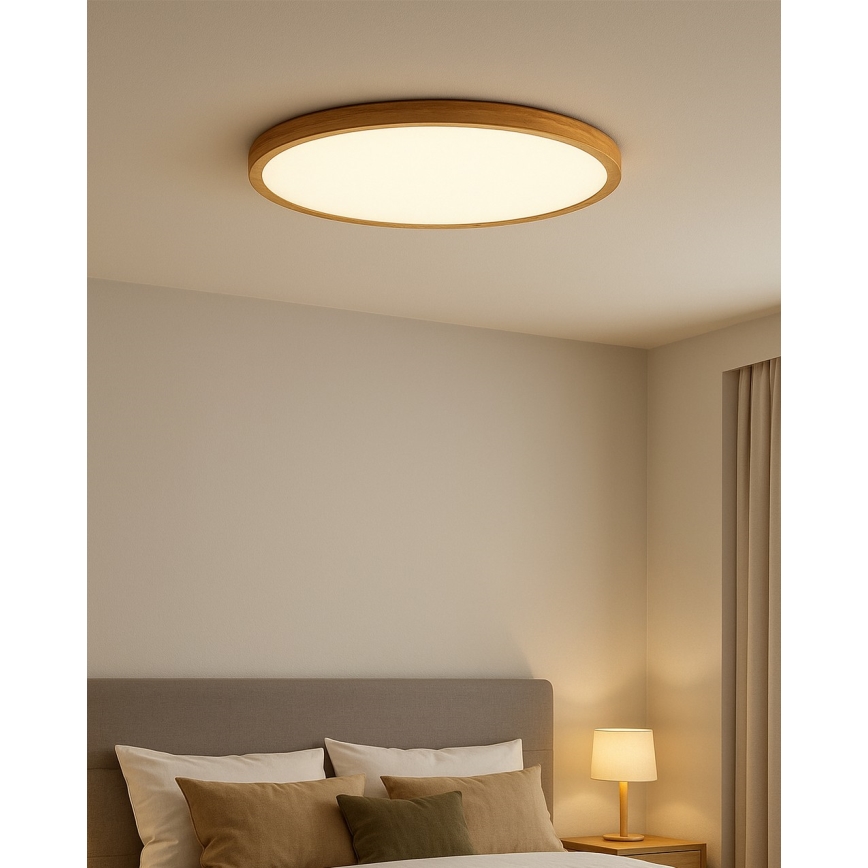 LED Stropní svítidlo LED/32W/230V 3000/4000/6500K pr. 40 cm béžová